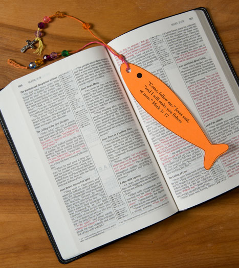 fishers of men bookmark bible craft at christian games