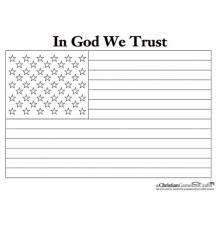 US Flag Coloring Sheet Bible Printable