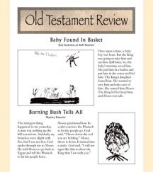 Old Testament Review - Moses Finished Bible Printable